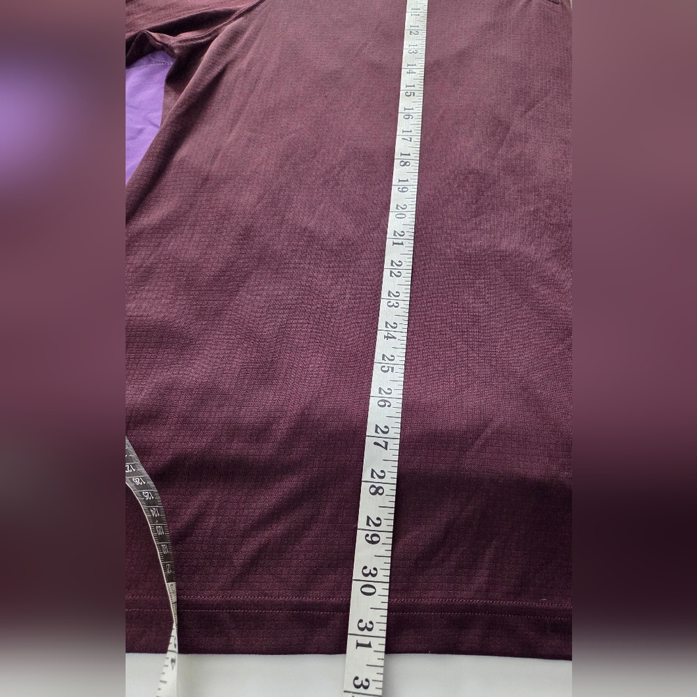 NEW Haggar Polo Shirt Mens 2 X Red Burgundy Performance Golf Short Sleeve UPF UV - Picture 9 of 9